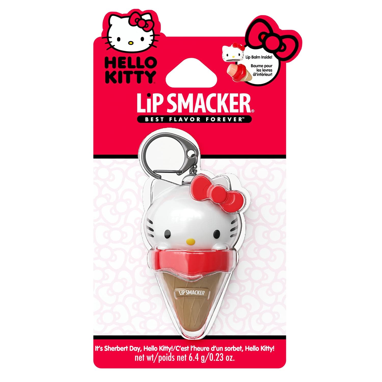 Flysclean Hello Kitty Lip Balm | Ice Cream Lip Smacker | Moisturizing | Gifts