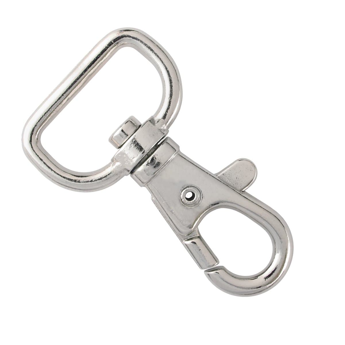 Bulk 1000 Pack- Premium Metal Lobster Claw Clasps - Wide 3/4 Inch D Ring - 360° Swivel Trigger Snap Hooks - Great for DIY Face Mask Lanyards by Specialist ID