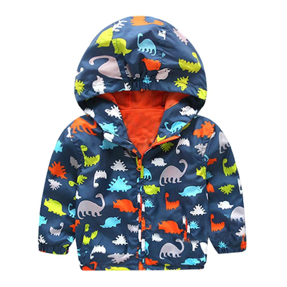 Baby Boys Polyester Animal Print Hoodie in Multi Color for Ages 4-5 Years