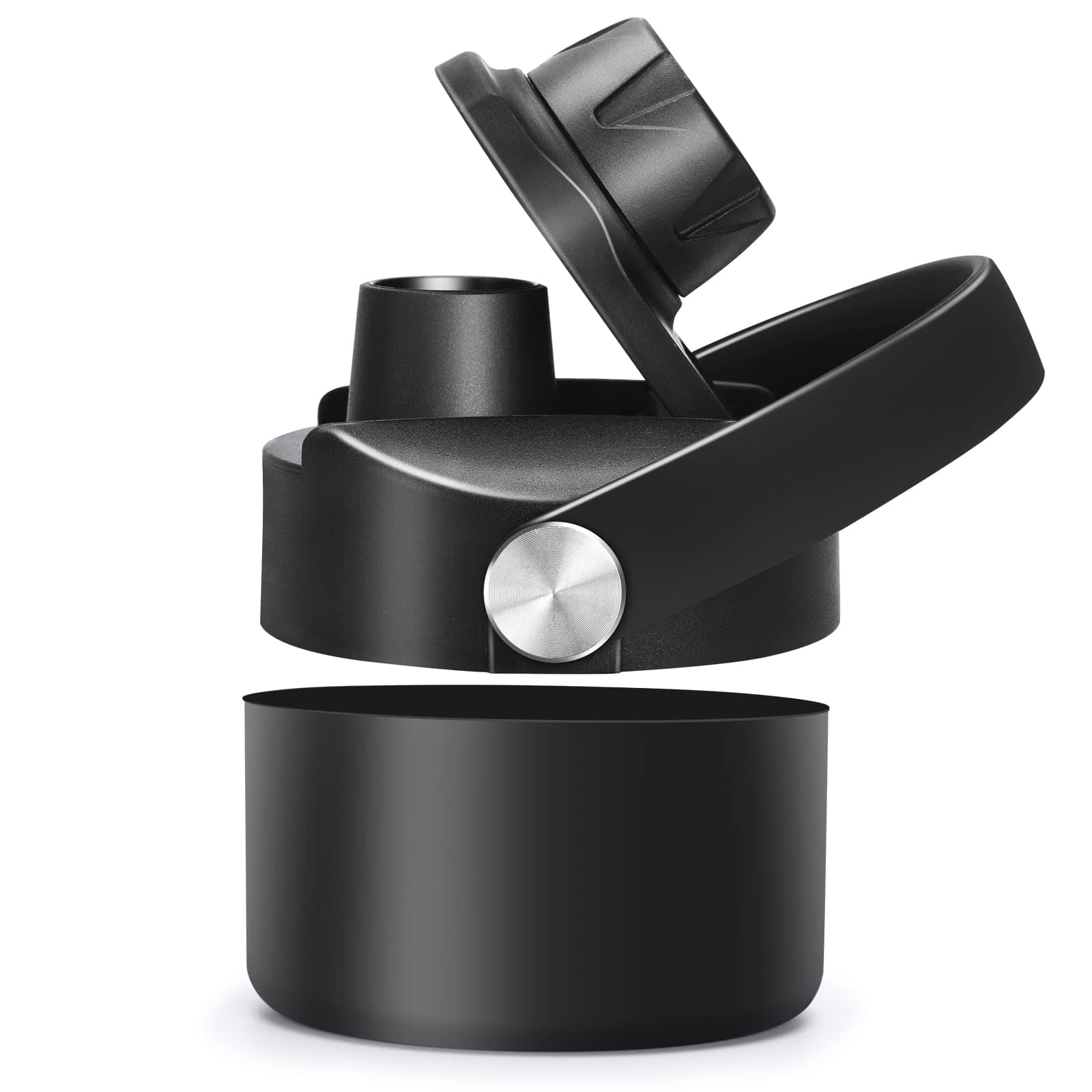 Wide Mouth Lid for Hydroflask Lid and Boot Set for Hydroflask 32oz and 40oz Water Bottles, Flip Up Twist Handle Cap for Hydroflask