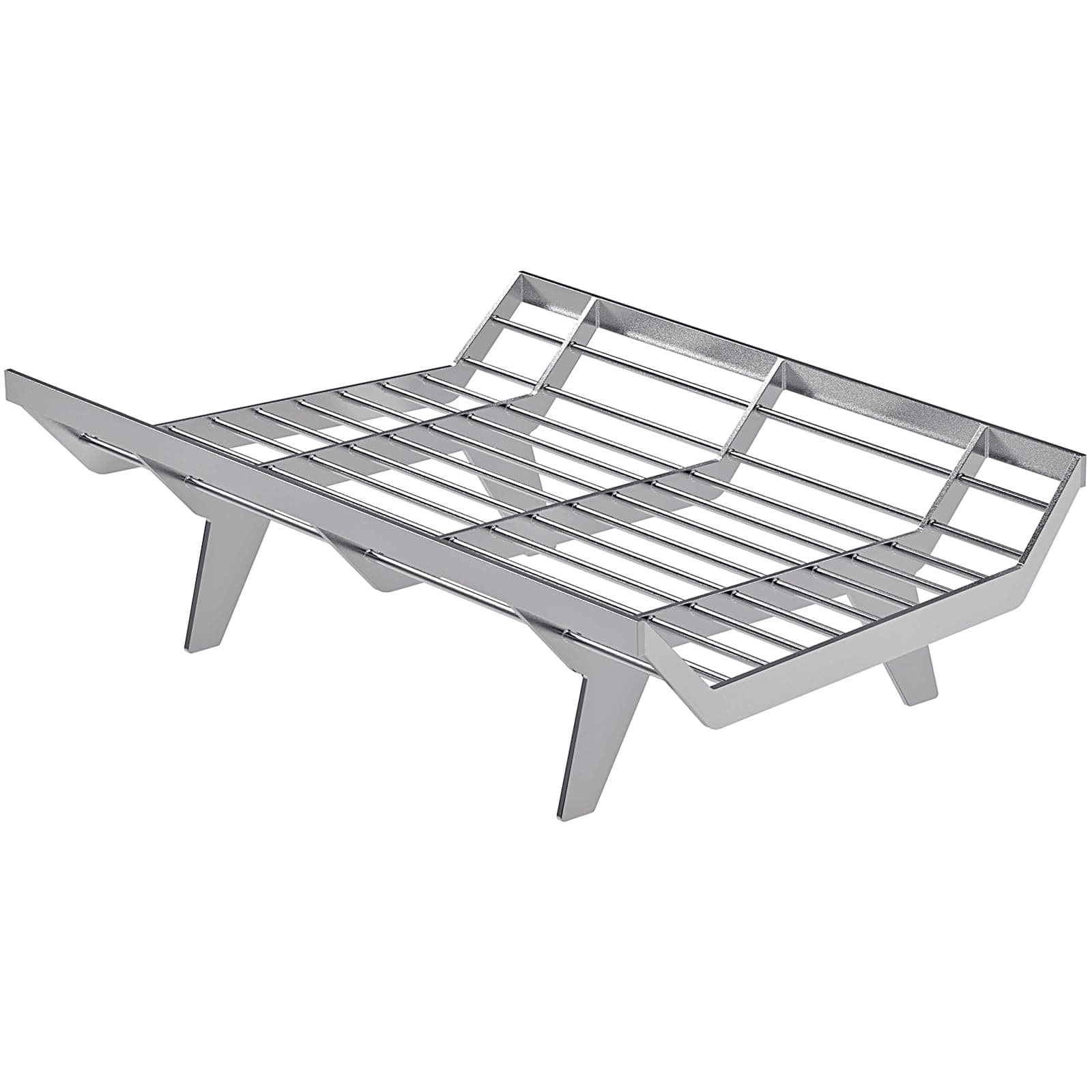 BeneLabel Fire Grate, Large Fireplace Grate Log Burner Grate Heavy Duty Coal Grate Rack for Open Fire/Wood Burning Stove Chimney Hearth Burning Firepit Firewood Tool, 61 x 38 x 17cm / 4 Legs