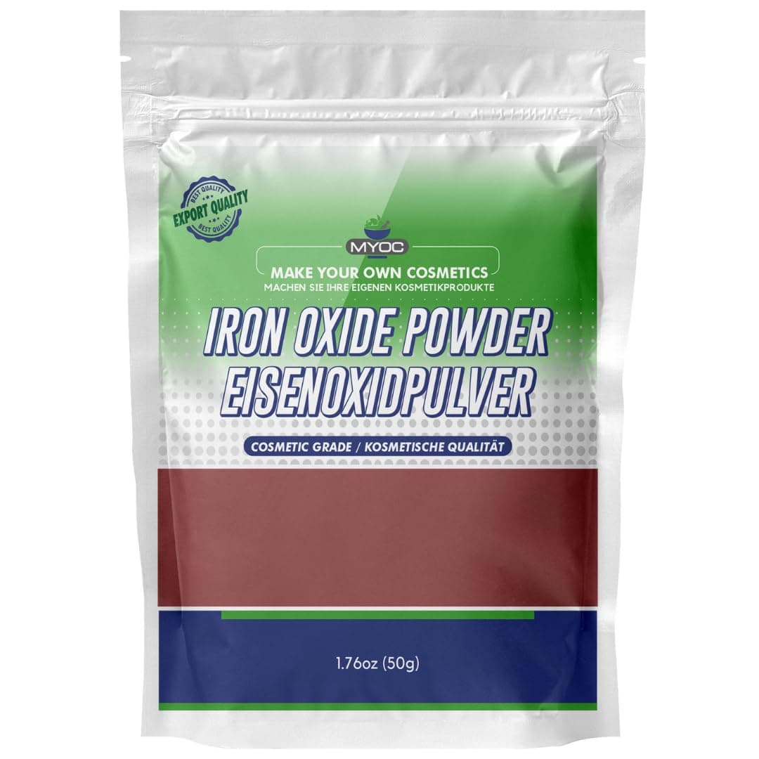 Iron Oxide for Cosmetic Grade Sunscreen, Makeup, Pottery & Slime - 50 Gm