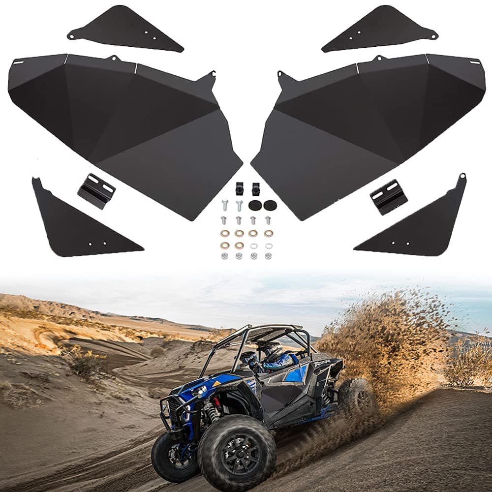 ELITEWILL Aluminum RZR Lower Door Panel Inserts Half Doors Fit for 2015-2021 Polaris RZR XP 1000 /XP Turbo/S 900 /S 1000(2Doors)
