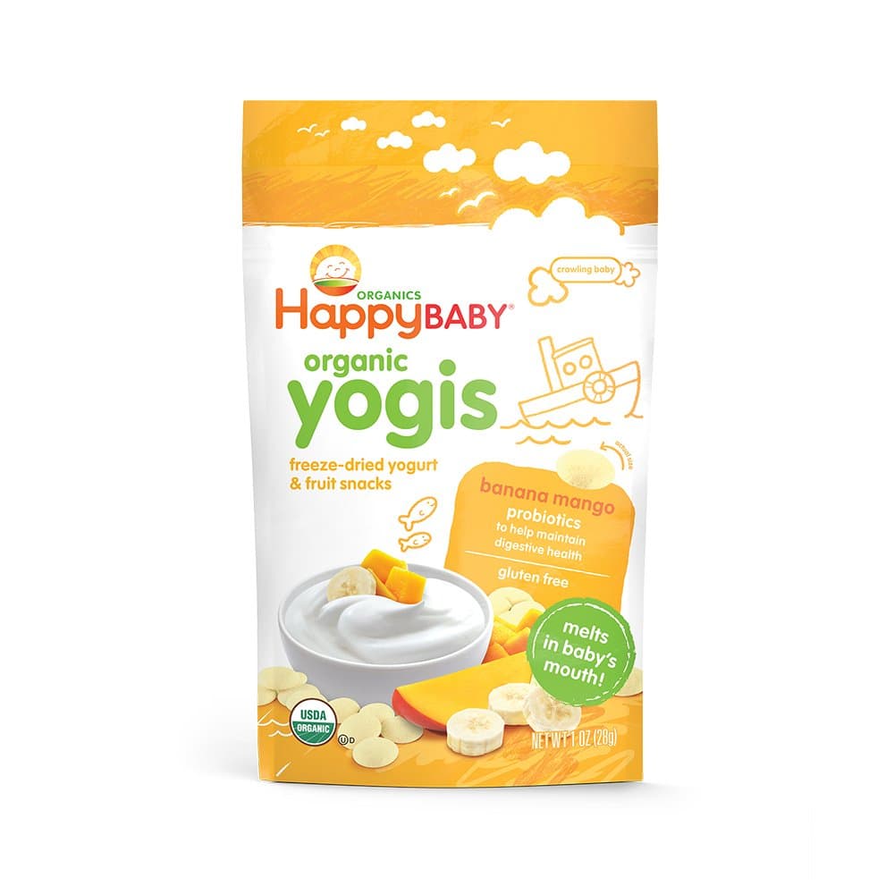 Happy Family Happy Yogis Yogurt Snacks - Banana Mango - 1 Oz