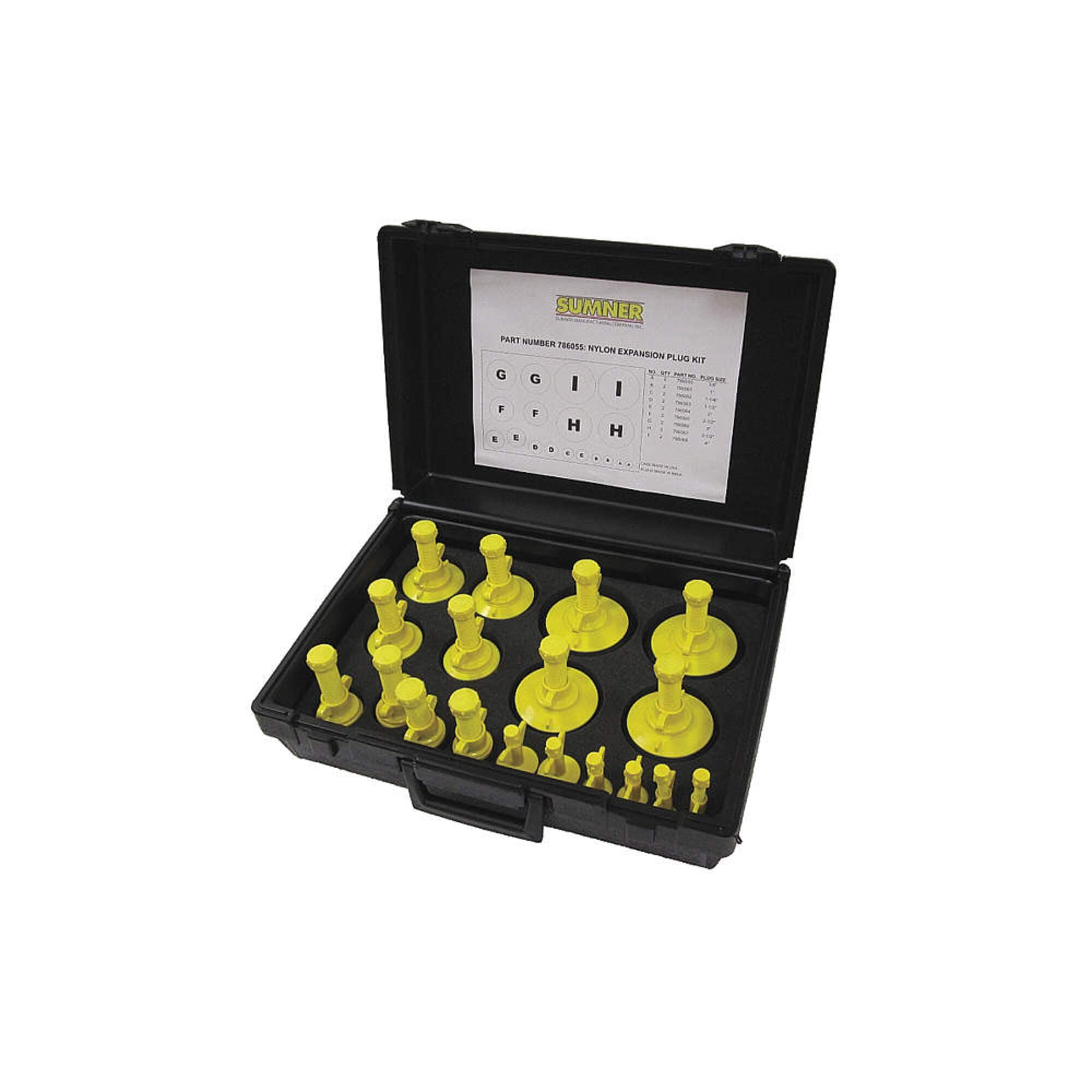 Nylon Expansion Plug Kit, 4 in. Dia.