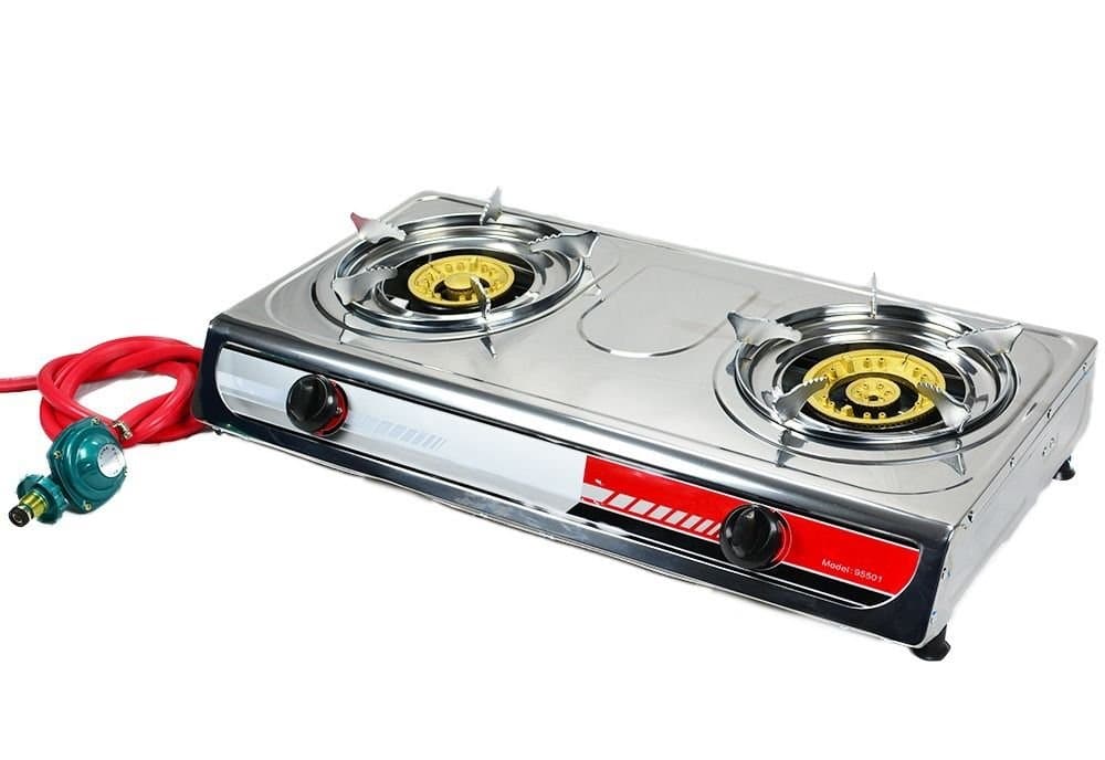 Portable Propane Gas Stove Double 2 Burner Camping Tail GATE Tailgating Stoves