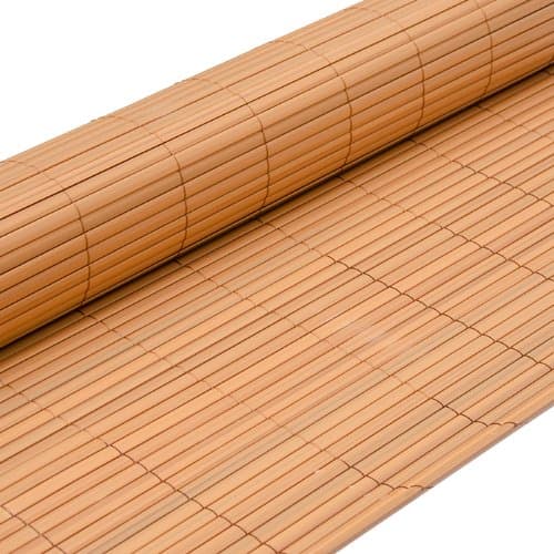 PVC bamboo privacy protection, wind screen privacy, double rod mats, garden fence, patio fence