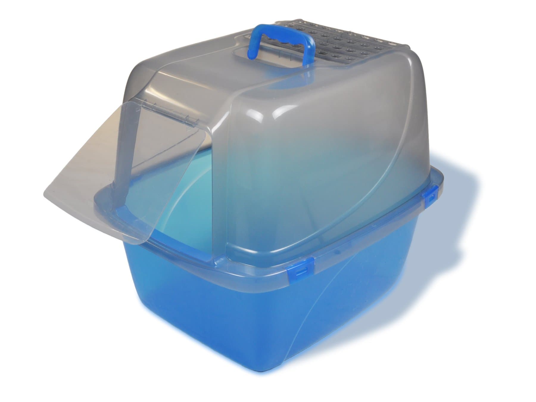 Van NessPets Odor Control Extra Large, Giant Enclosed Cat Pan with Odor Door, Hooded, Blue, CP7TR