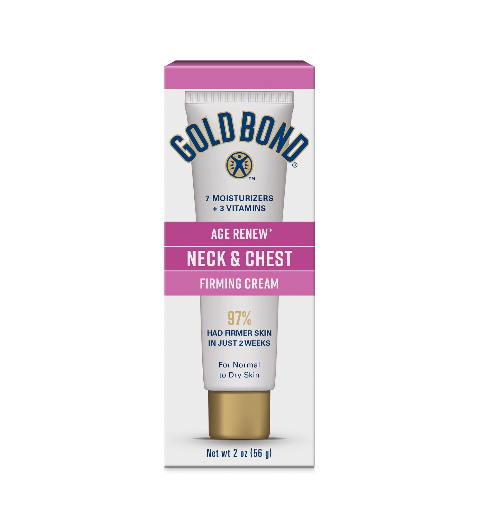 Gold Bond Ultimate Neck & Chest Firming Cream 2 Ounce Moisturizing Lotion With Salicylic Acid, Lasting Hydration, Helps Firm Neck and Chest Skin and Prevent Signs of Premature Aging