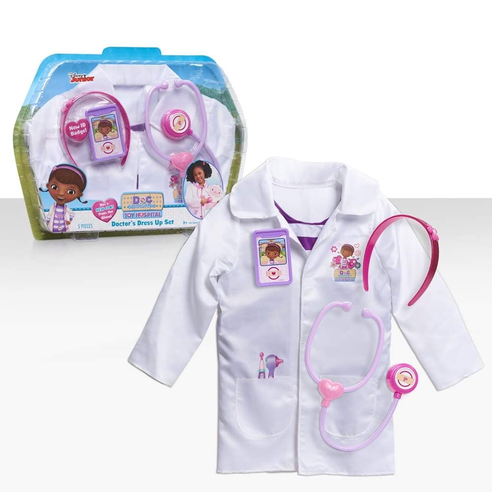 JPL90125 Doc McStuffins Toy Hospital Doctor's Dress Up Set,Purple