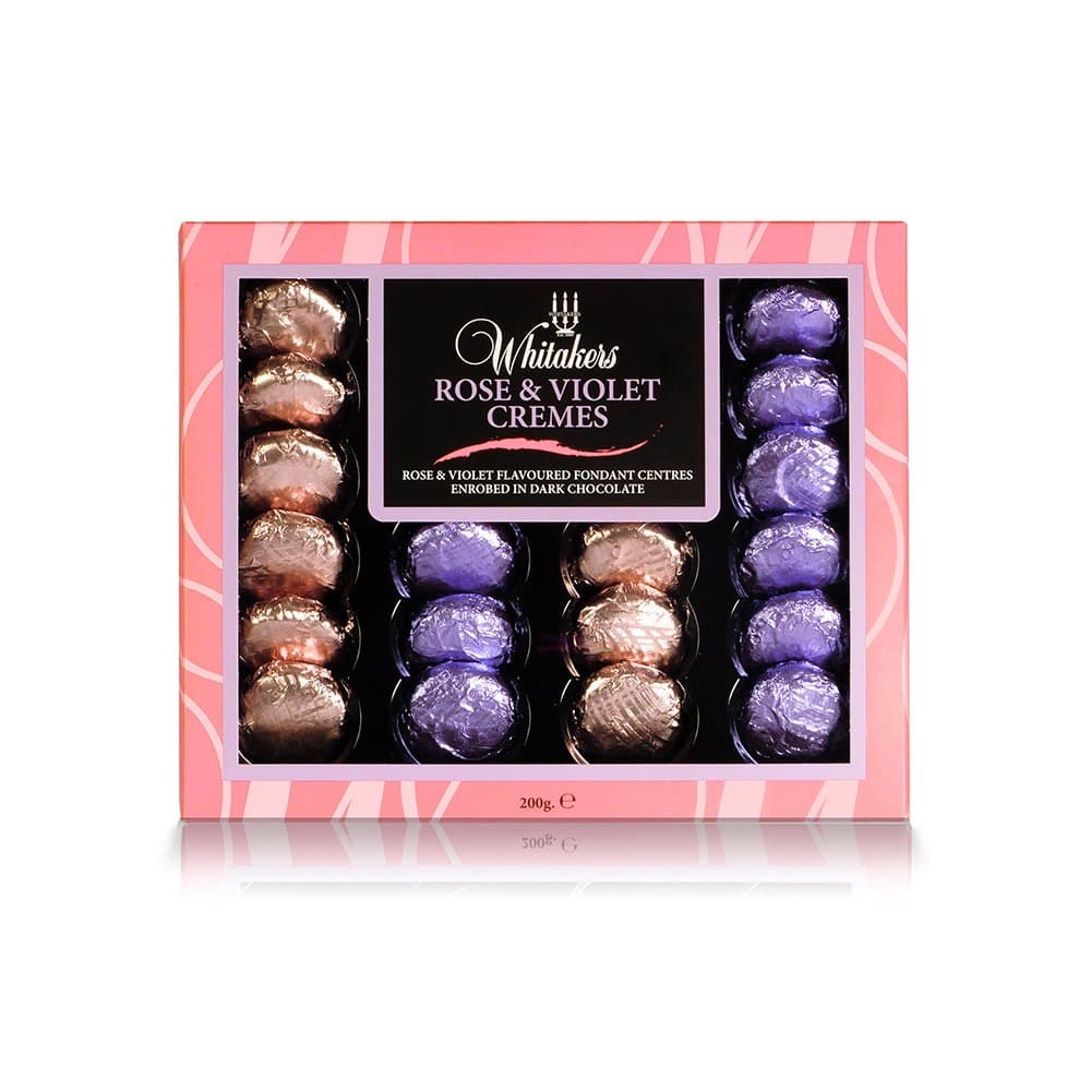 Whitakers Rose and Violet Cremes 200g