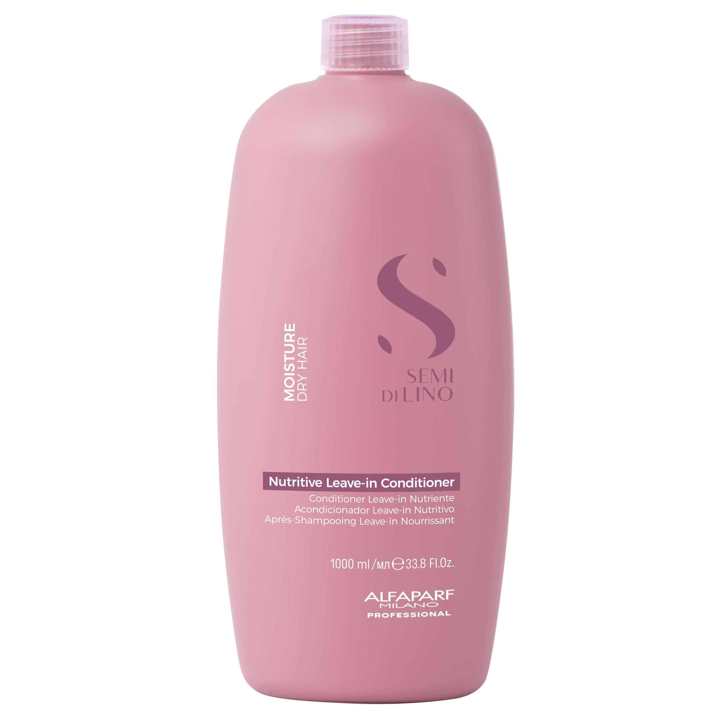 Semi Di Lino Moisture Nutritive Leave-in Sulfate Free Conditioner for Dry Hair - Professional Salon Quality - SLS, Paraben and Paraffin Free - Safe on Color Treated Hair