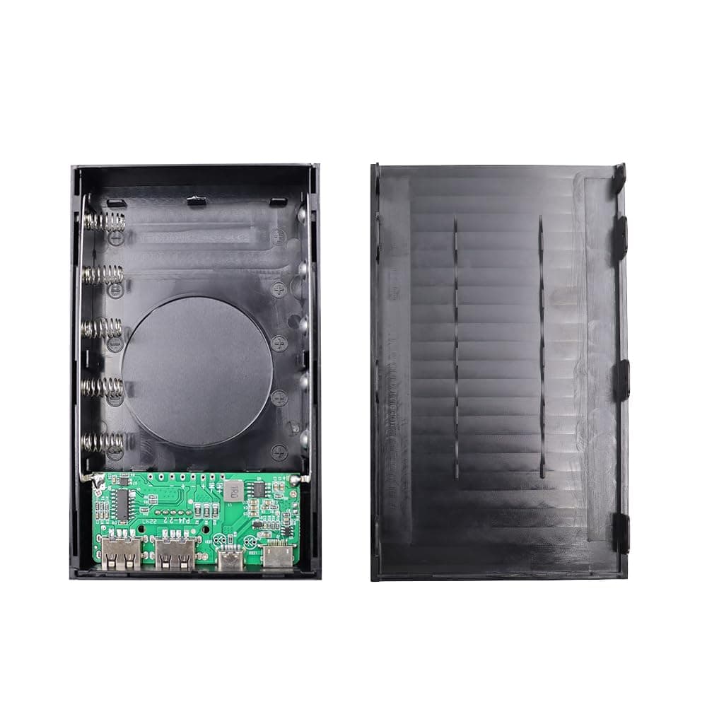 KBT Removable Battery Charger for 3.7V Rechargeable 18650 Batteries (Battery Not Included), 2A Fast Chargers with 5 Slot, for DIY Charger Case