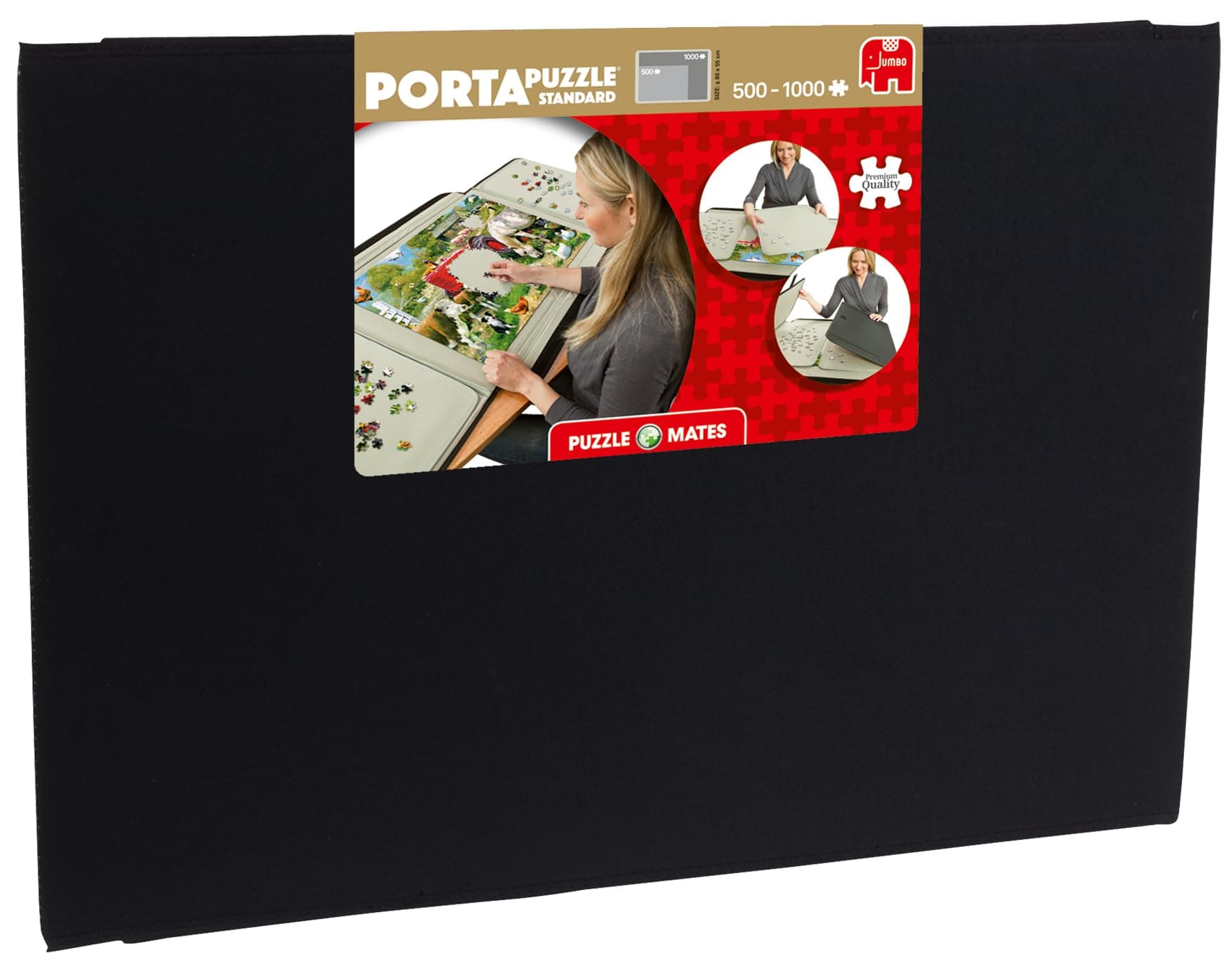 PORTA PUZZLE Original - Large Puzzle Mat & Board, 2 Sorters & Organisers - Portable, Lightweight & Easy to Store Non-Slip Felt Jigsaw Mats - Up to 1000 Pieces Portapuzzle Board - 57x 80cm