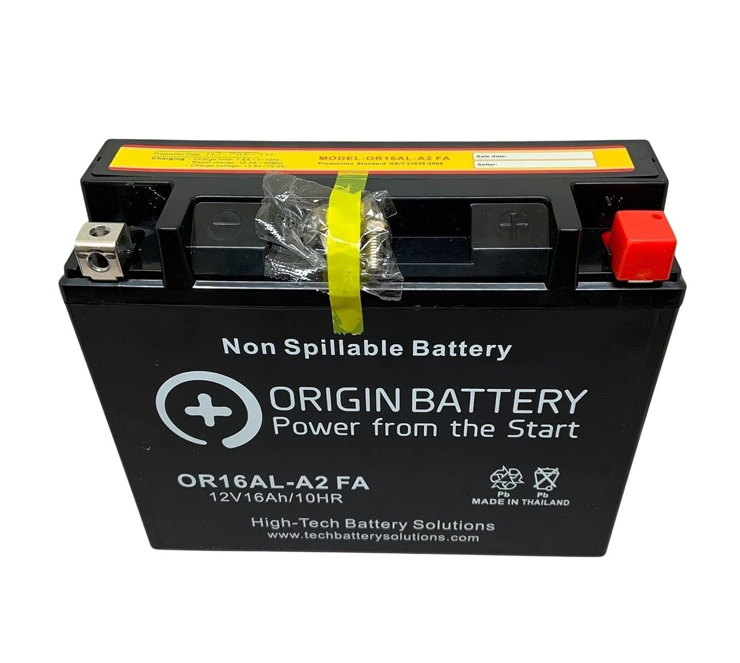 Origin CB16AL-A2 Battery, Replaces YB16AL-A2, 16AL-A2, XT16AL-A2