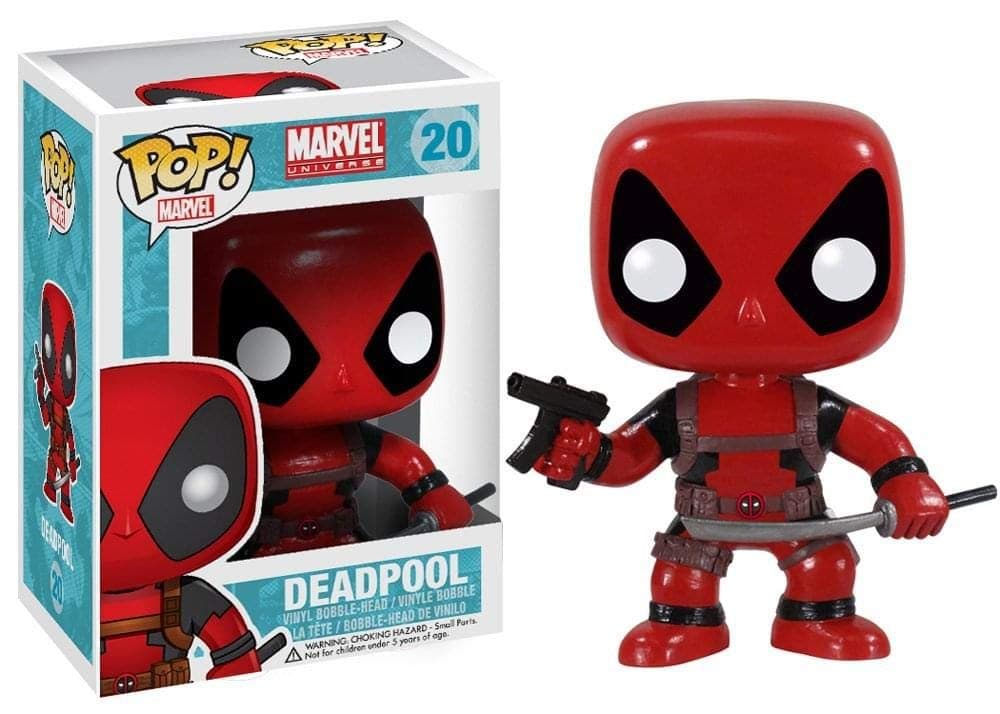 Marvel POP! Vinyl Deadpool with Gun and Sword - Collectible Vinyl Figure - Gift Idea - Official Merchandise - for Kids & Adults - Comic Books Fans - Model Figure for Collectors and Display