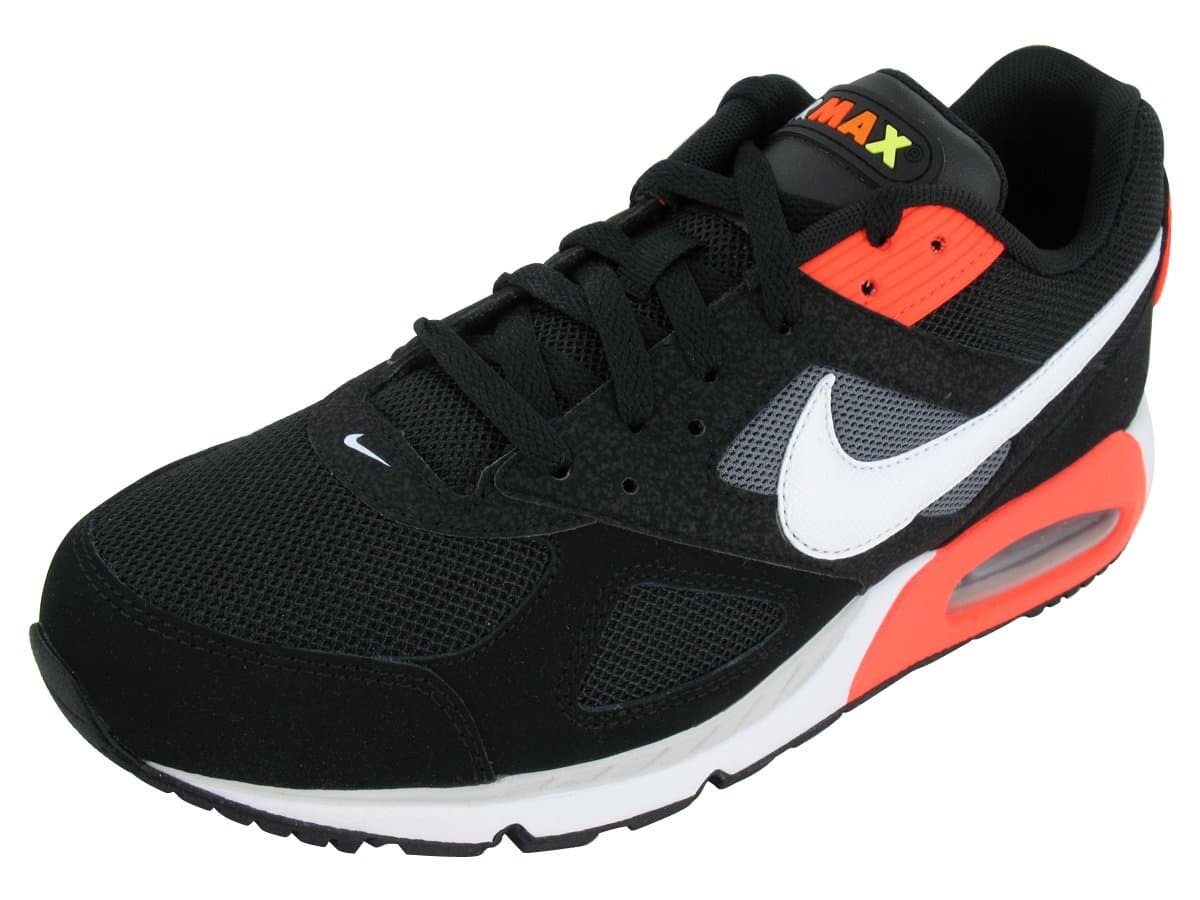 Nike Men's AIR MAX IVO Running Shoes 9.5 Men US (Black/White/CL Grey/TTL Crmsn)