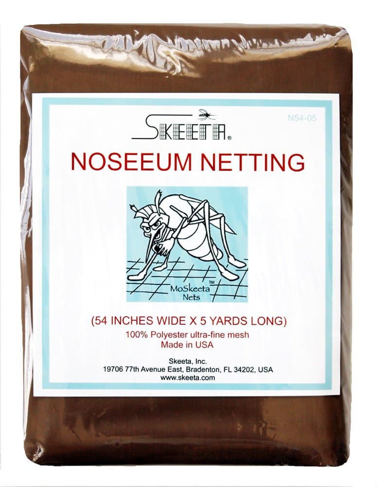 Mosquito (No-See-um) Netting by Skeeta 54" Wide X 5 Yards - Tan