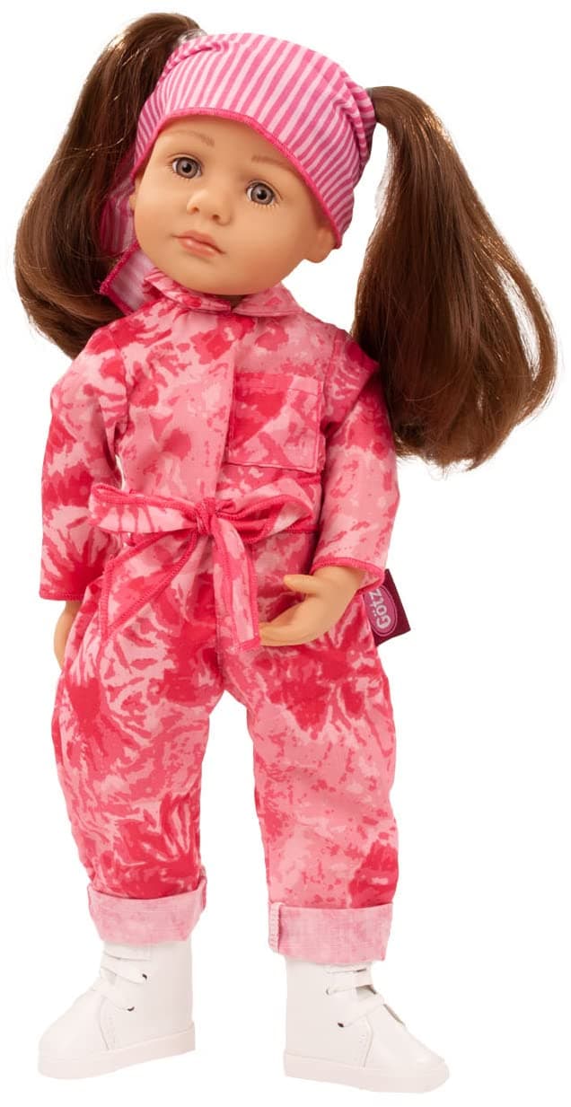 Gotz Little Kidz Grete - 14" Multi-Jointed Standing Doll with Long Brown Hair to Wash & Style
