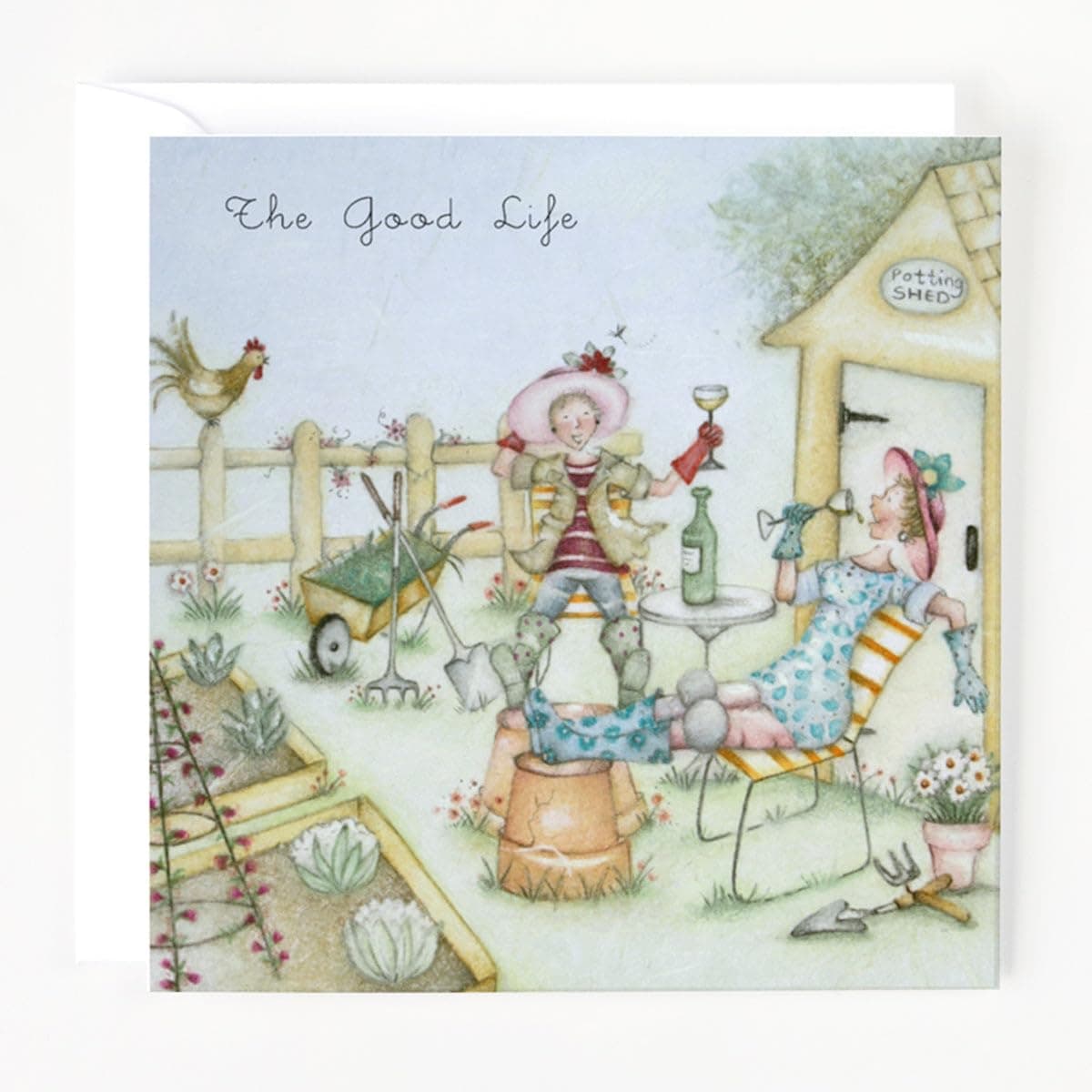 Berni ParkerGreetings Card The Good Life - Blank Greetings Card (LL32)