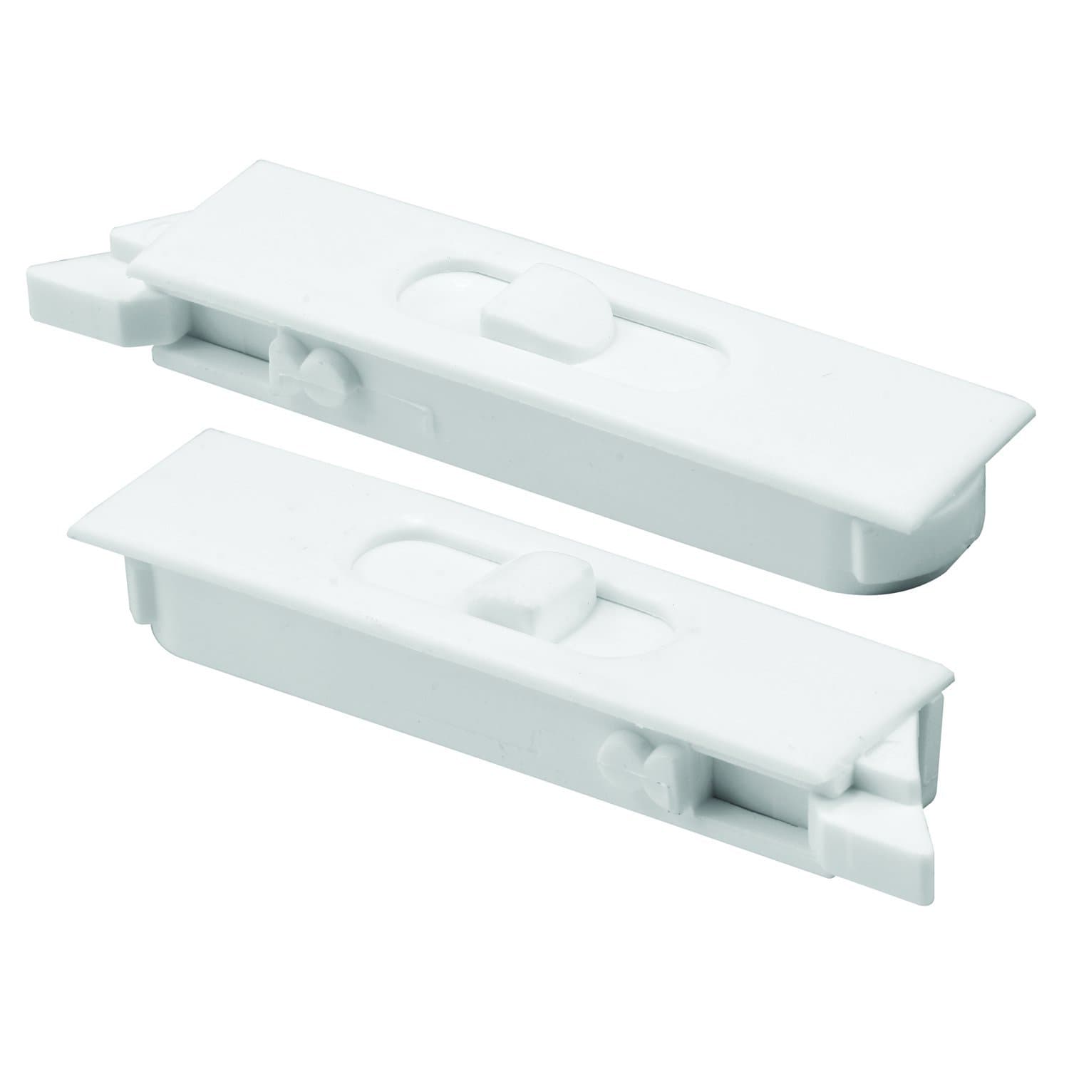 Prime-Line Products F 2749 Tilt Latch Pair, White Plastic Construction, Spring Loaded, Snap-In