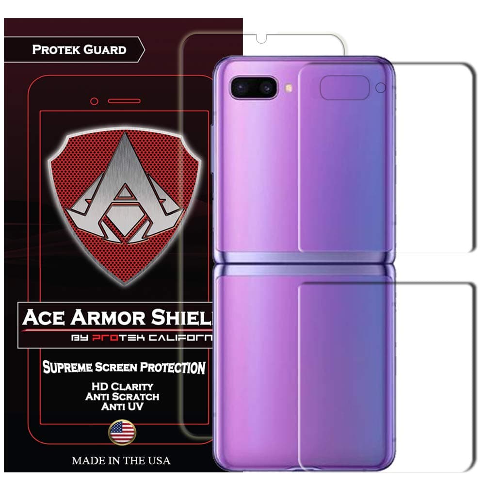 Ace Armor Shield Premium HD Surface Protector and Screen Protector compatible with Samsung Galaxy Z Flip