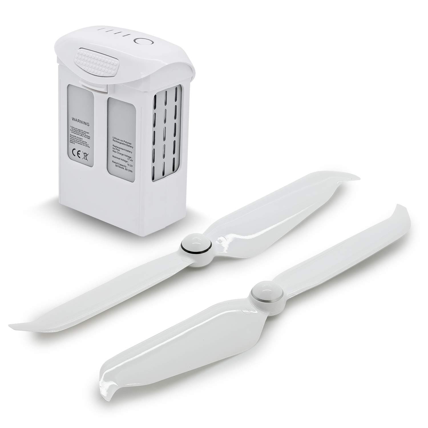 ExpertPower High Capacity (15.2V 5870mAh) Intelligent Flight Replacement Battery Plus one Pair 9455S propellers Combo for DJI Phantom 4, Phantom 4 Pro, Phantom 4 Pro V2.0, Phantom 4 Advanced