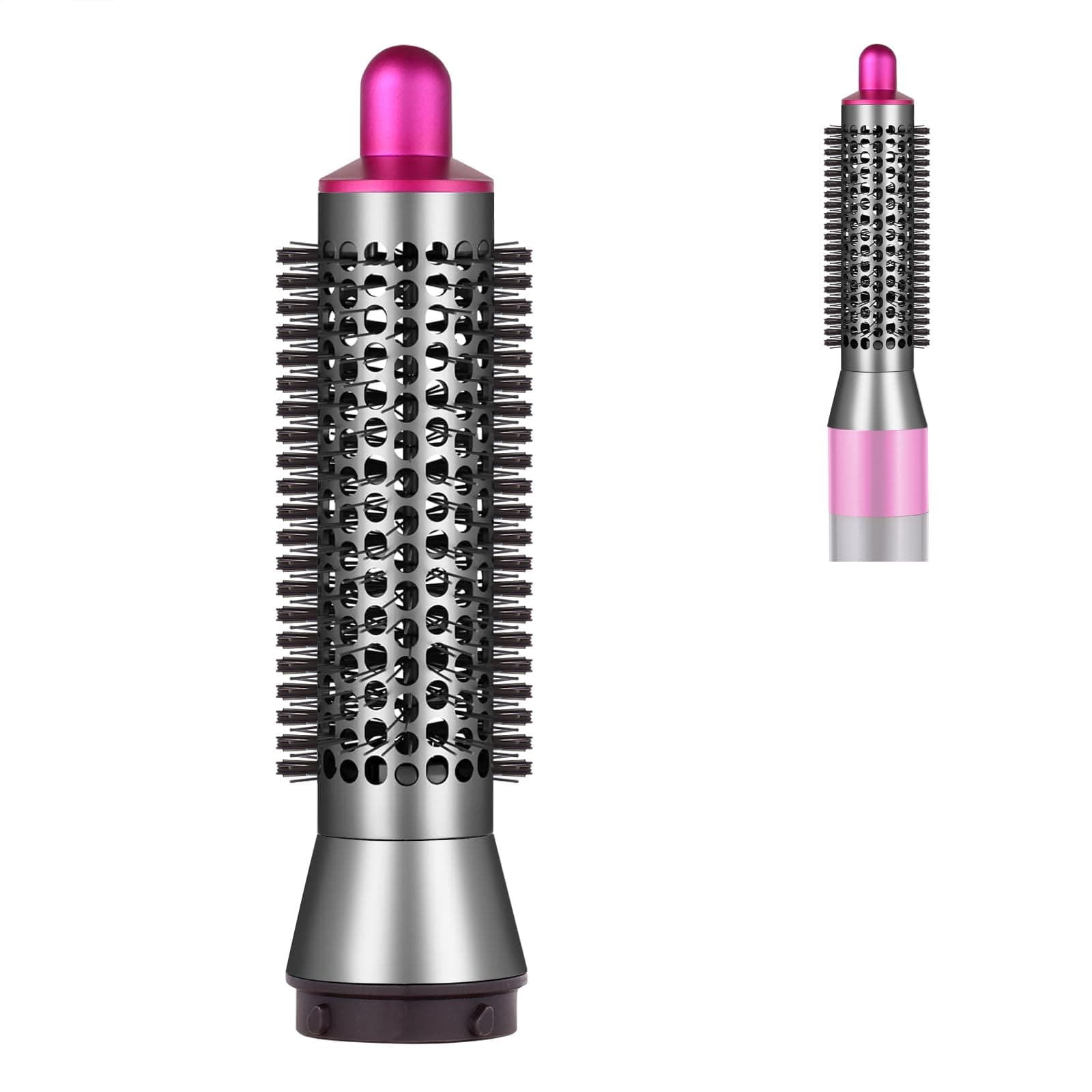Small Round Volumizing Brush for Dyson Airwrap Attachments Smaller Round Brush Attachment for Dyson Air Wrap Styler, Fluff up and Volumize for Styling (Rose)