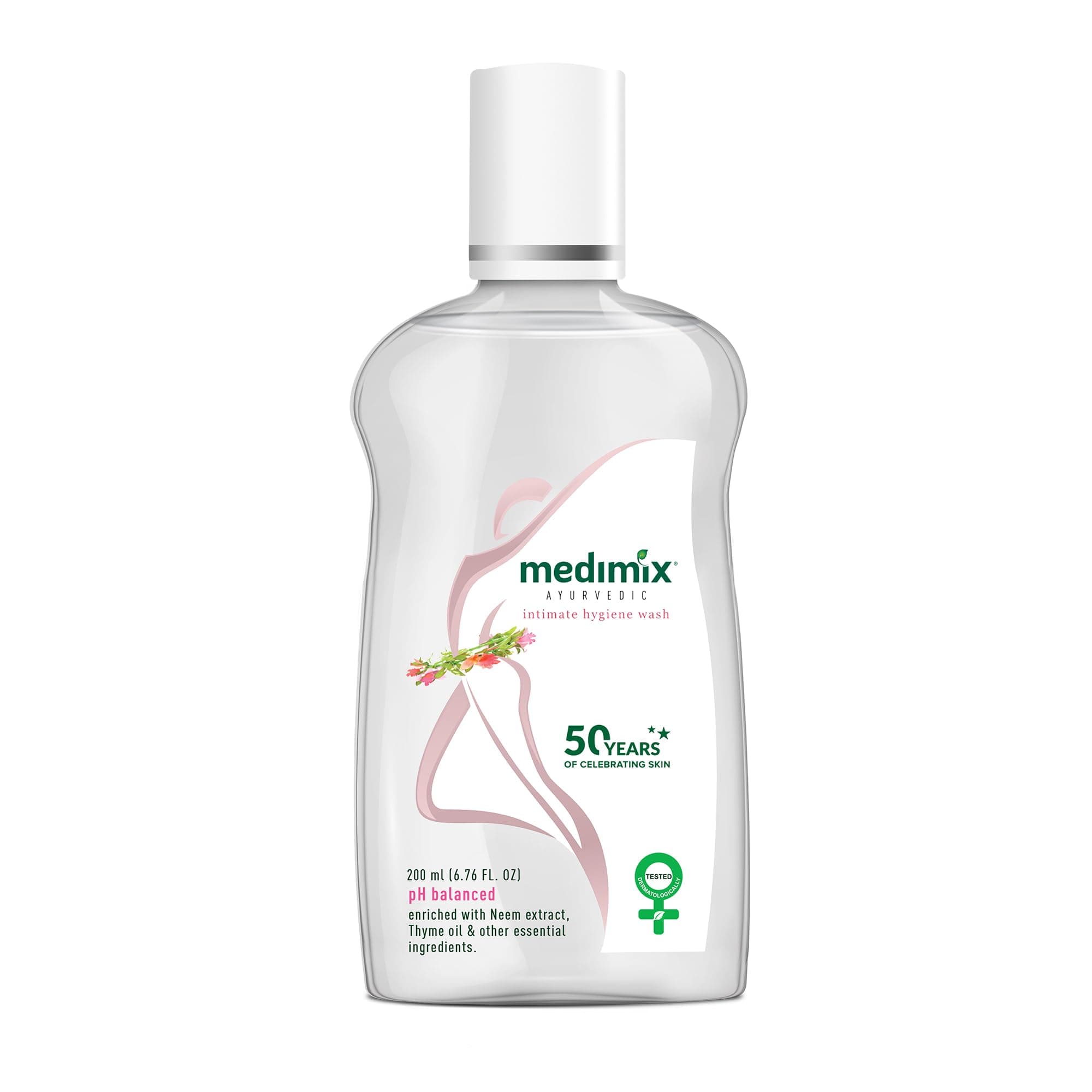 Medimix Intimate Hygiene Wash - Ph Balanced - Enriched with Neem Extract, Bisabolol, Thyme Oil & Other Essential Ingredients- Prevents Dryness, Odor, Infection & Irritation - 200 ml