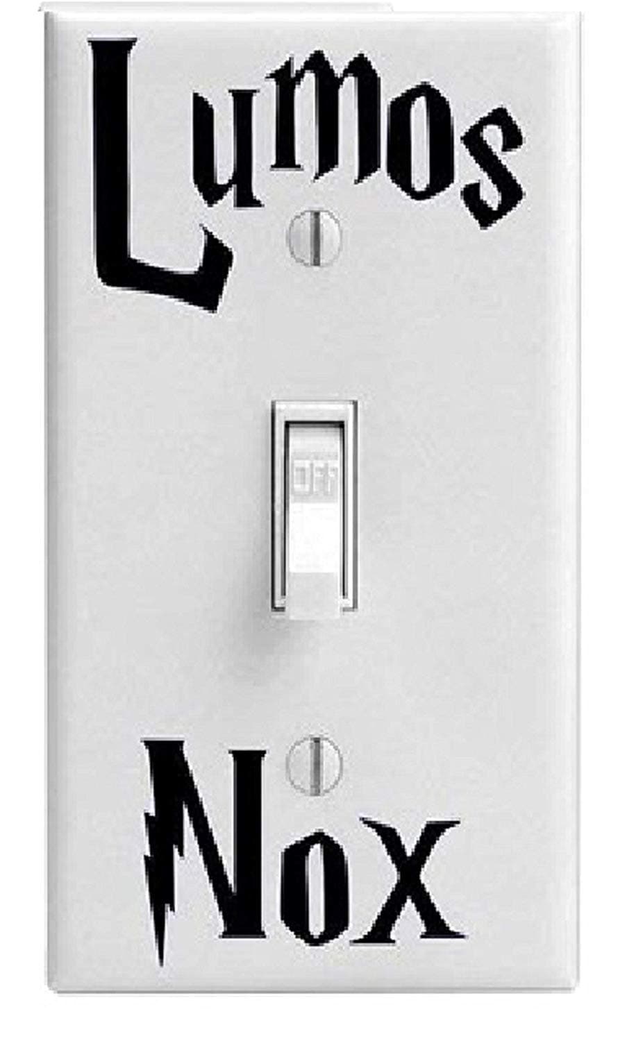 Black Lumos Nox Decal ONLY Light Switch Decal