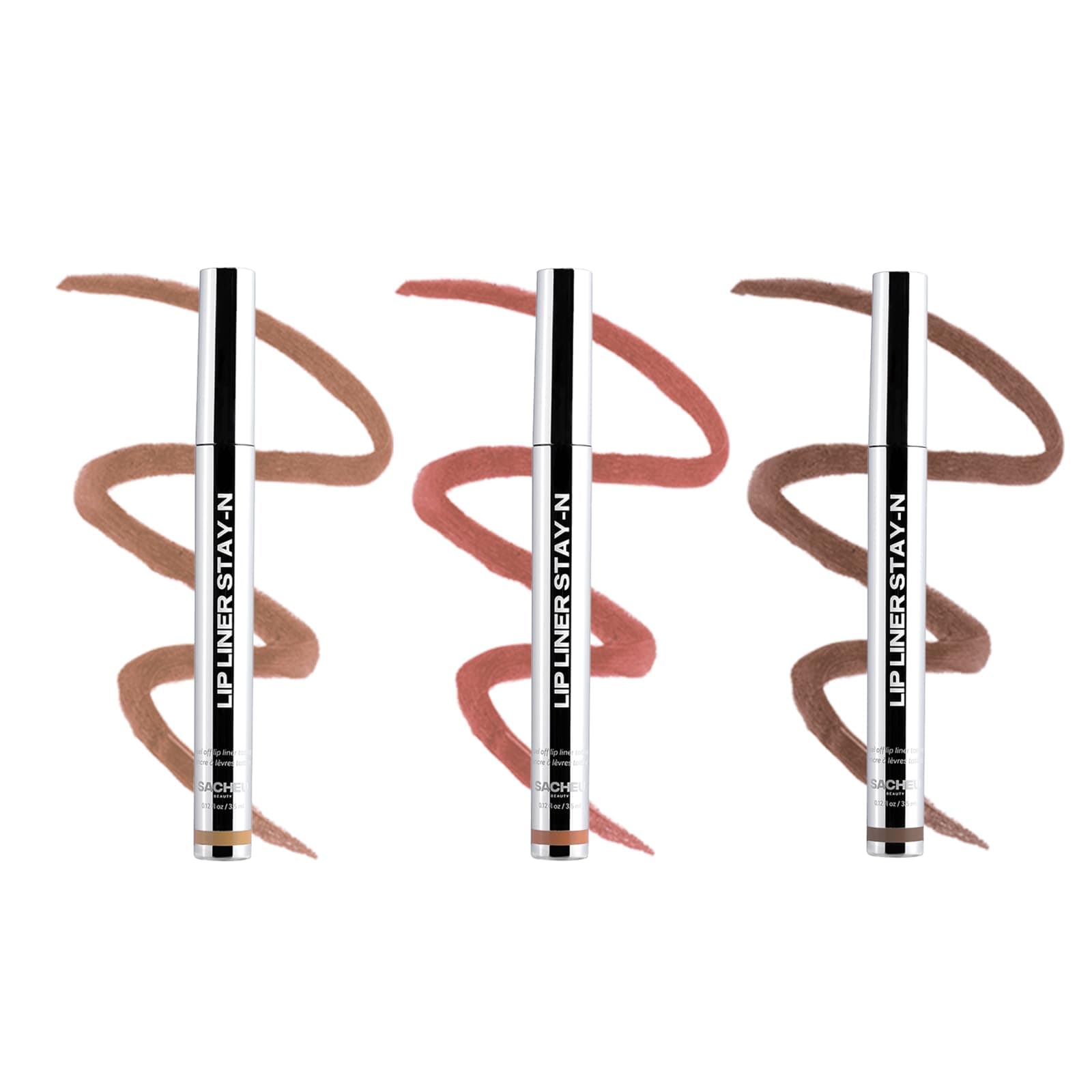 Lip Liner STAY-N Peel Off Lip Stain - Long Lasting Waterproof Lip Tint with Hyaluronic Acid & Vitamin E – Transfer Proof Matte Finish, Vegan & Cruelty-Free (Core Bundle)