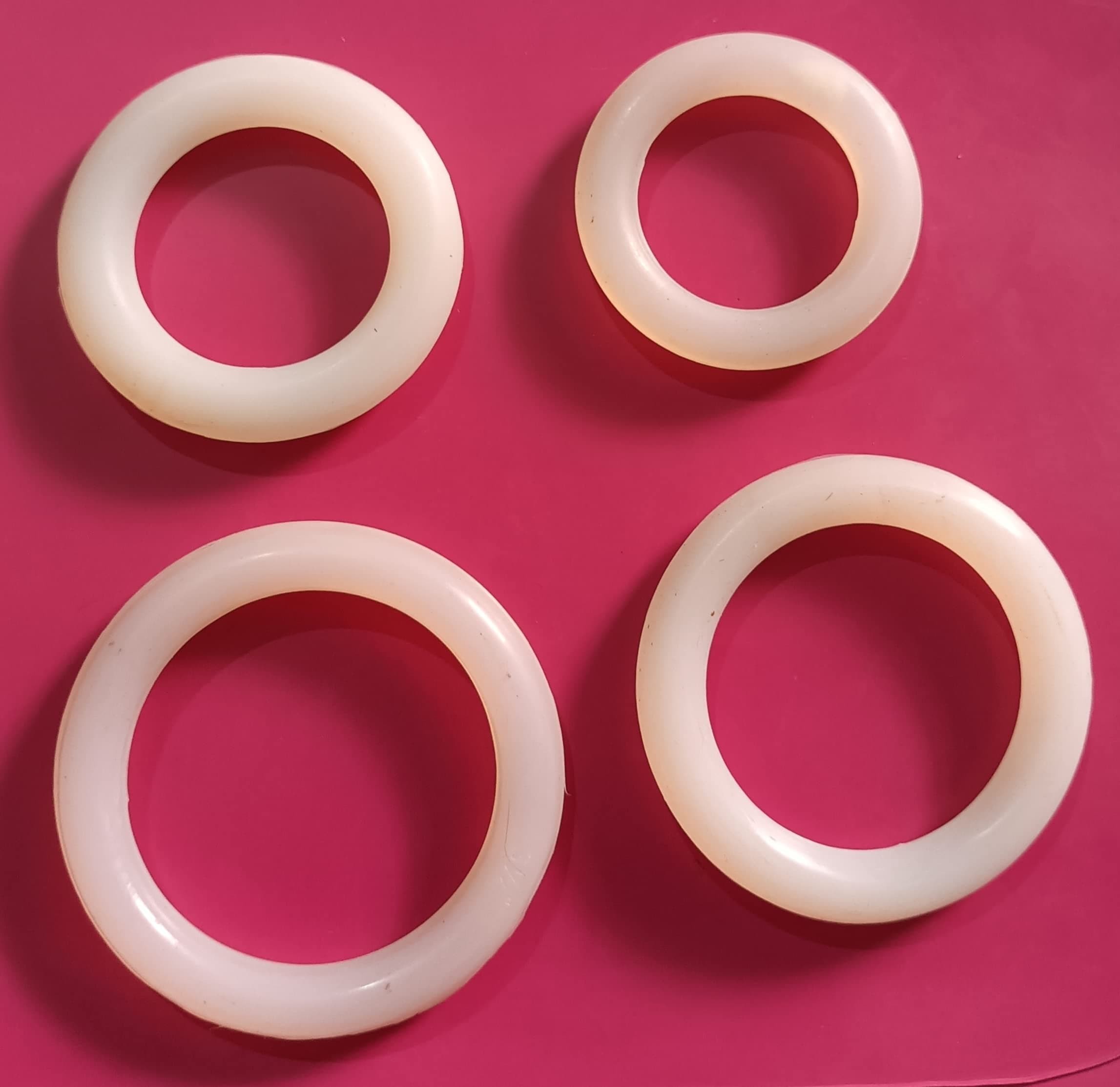 Silicon Vaginal Ring Pessary Set of 4 for Vaginal Prolapse for women Uterine Prolapse (2 Inch.2.25 Inch, 2.50 Inch, 2.75 Inch)