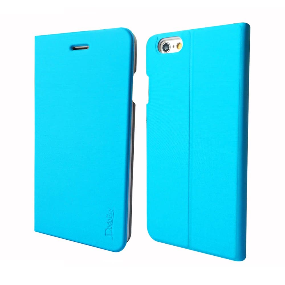 DodoBay Luxury Ultra Slim Fit Flip Folio PU Leather Case Cover Wallet Folding Stand with Credit Card Slot for Apple iPhone 6 4.7" - Sky Blue