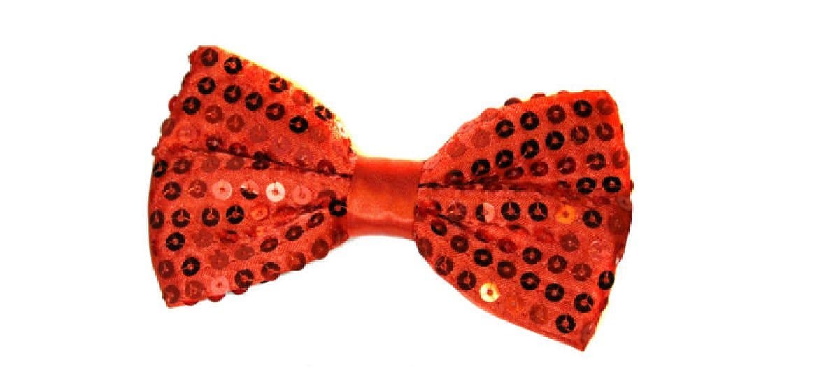 Rocky Horror Columbia Style Red Sequin Bowtie (struts-11154)