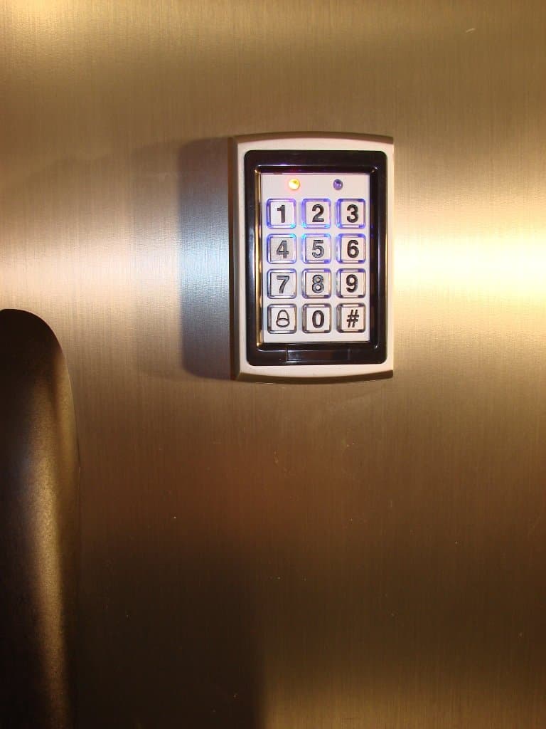 Keyless Refrigerator Lock System for Two Doors