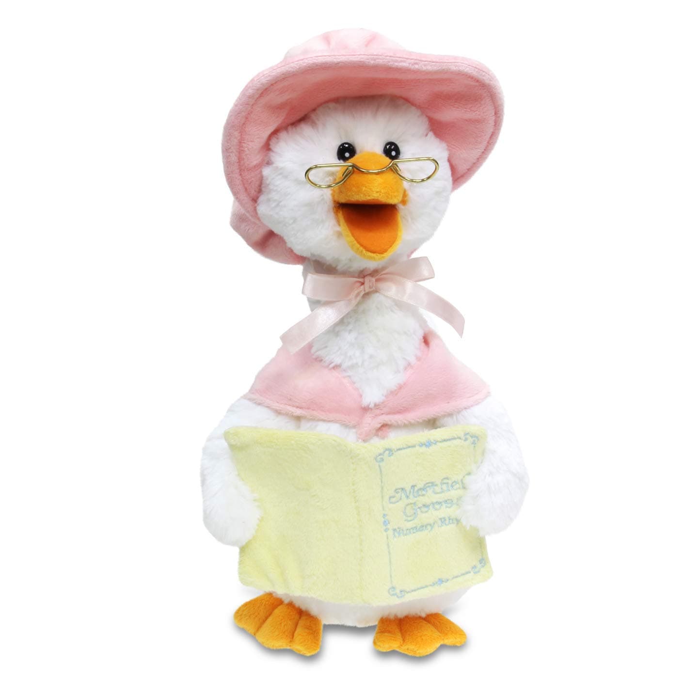 Cuddle Barn – Mother Goose Animated Stuffed Animal Reads Nursery Rhymes, 14”