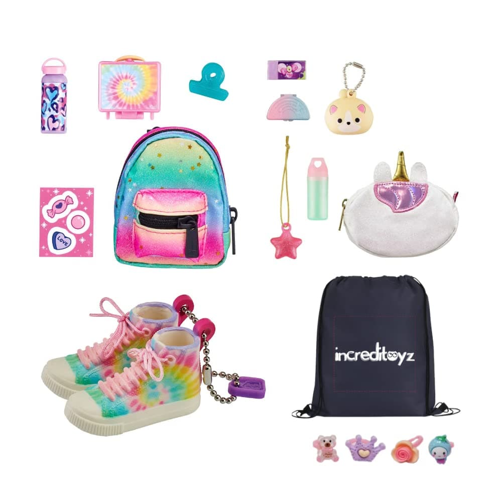 Real Littles Mini Backpack, Handbag and Sneakers 3-Pack Accessories Gift Bundle