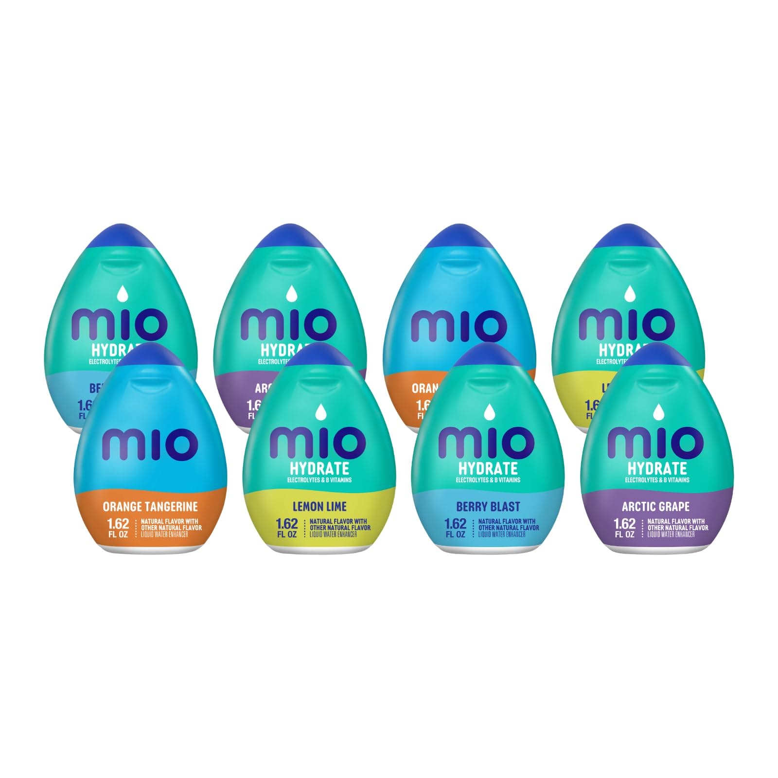 Liquid Water Enhancer 1.62, 2 of Each: Lemon Lime, Berry Blast, Arctic Grape, Orange Tangerine, (8 ct.) | 2 of Each