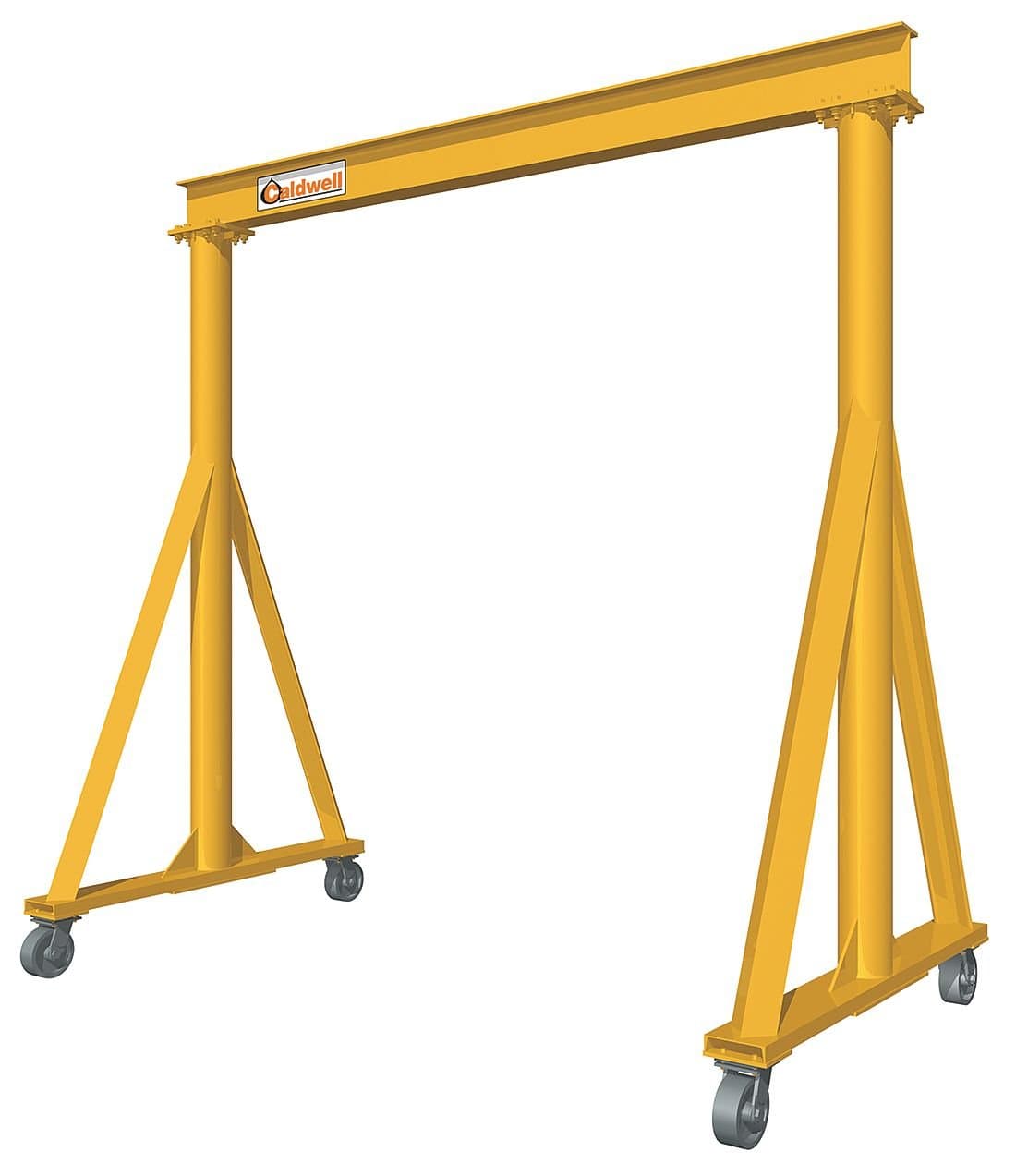 The Caldwell Group - H90-3-12/24 - Portable Gantry Crane, 6, 000 lb Load Capacity, 6.0 in I Beam Flange Width
