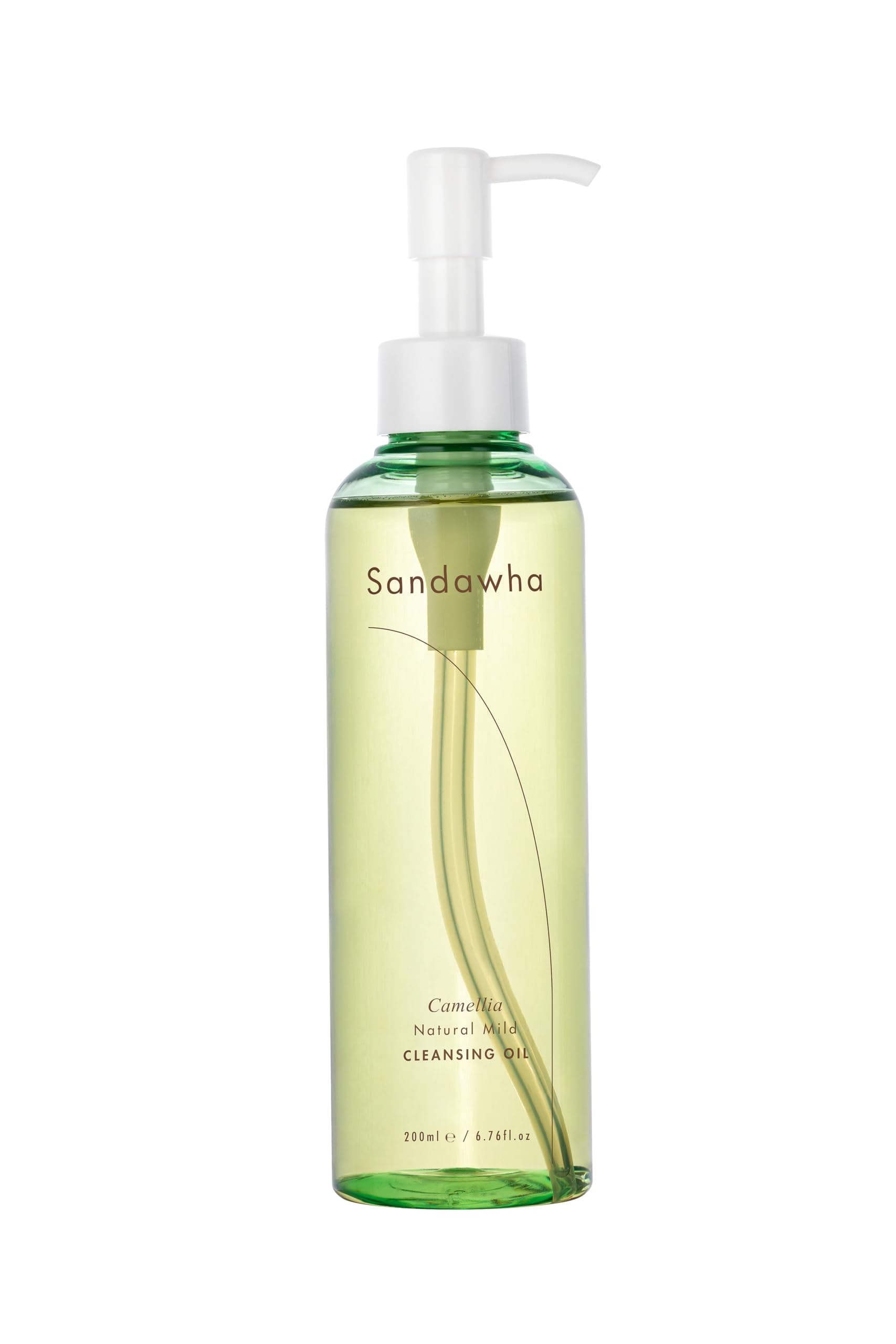 SanDaWha SKINCURE Camellia Natural Mild Cleansing Oil - Korean Skincare Deep Makeup Remover & Pore Cleanser for Blackheads and Sebum with 8 Plant Oils, Ideal for Sensitive Skin, 6.76 fl. oz.