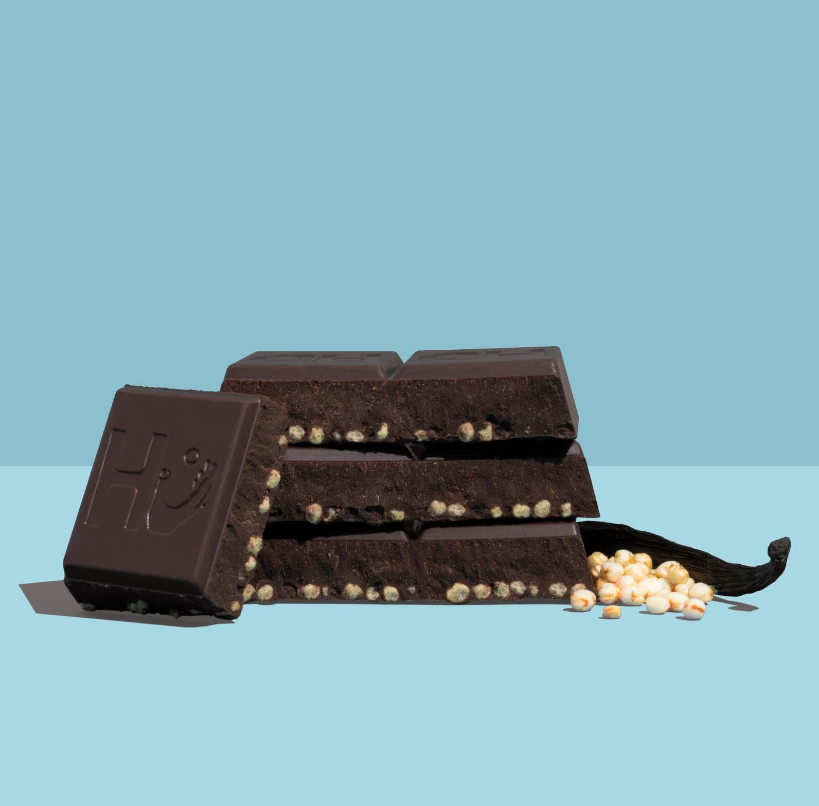 Hu Chocolate Bars | 6 Pack Vanilla Crunch Chocolate | Natural Organic Vegan, Gluten Free, Paleo, Non GMO, Fair Trade Dark Chocolate | 2.1oz Each