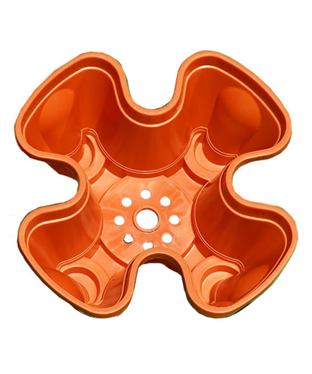 Sponsored Ad - Mr. Stacky 10 Large 18x18x6 inch Vertical Gardening Stackable Planters - Terracotta Color