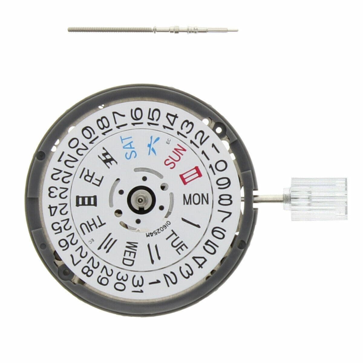 Ewatchparts Genuine Compatible With Seiko (Sii) NH36 NH36A Movement Automatic Day Date 3 White Date