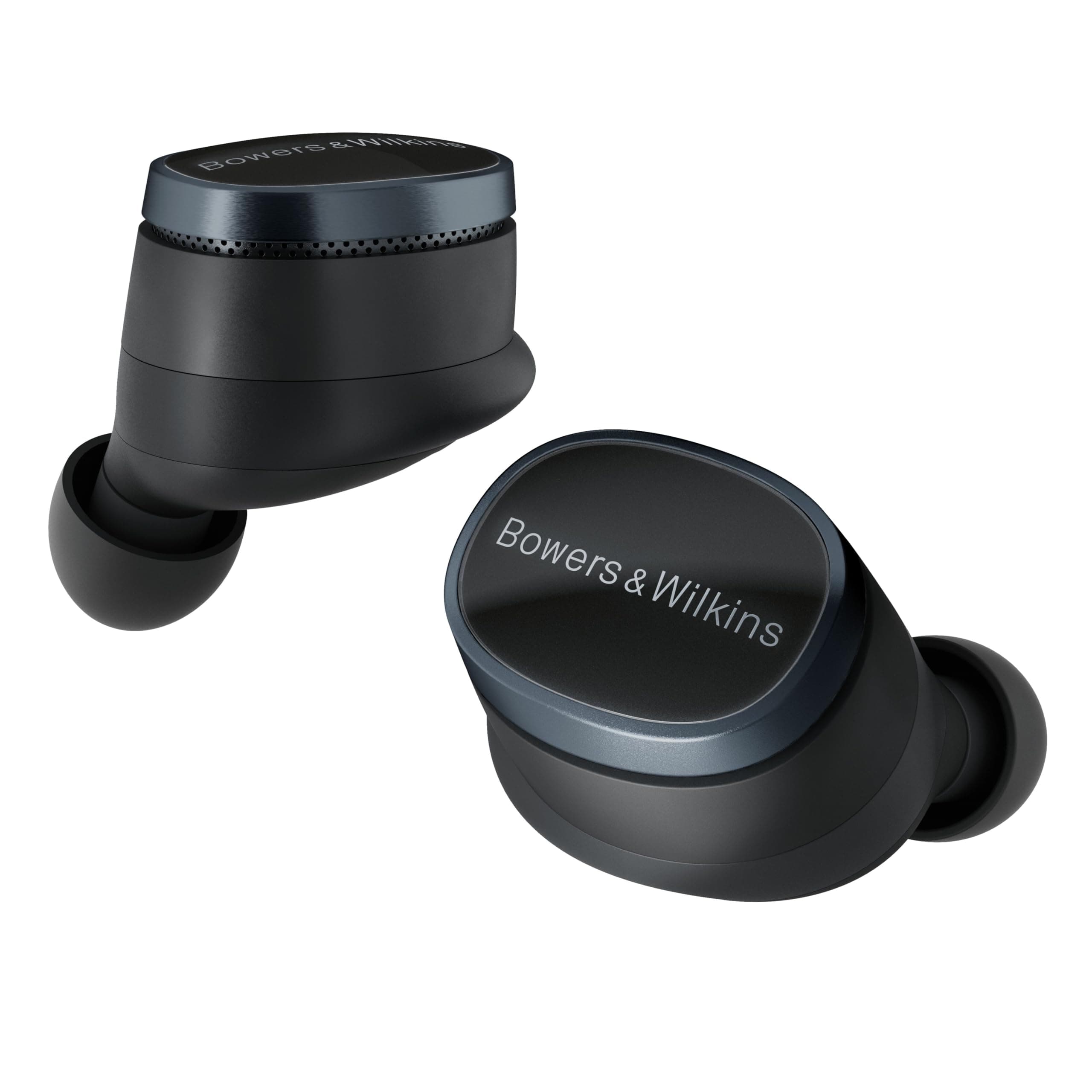Bowers & Wilkins Pi8 True Wireless Noise Cancelling Earbuds with Bluetooth aptX, 24-bit Wireless Connection, Audio Retransmission, and 6 Built-in Microphones - Anthracite Black