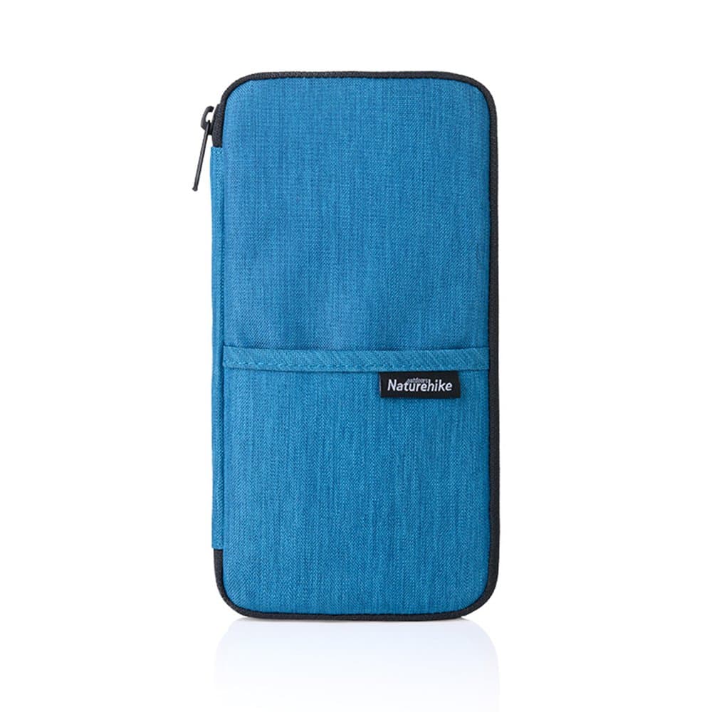 Yesay Travel Wallet Passport Holder Durable Waterproof Family Document Card Organizer with Hand Strap(ocean blue)