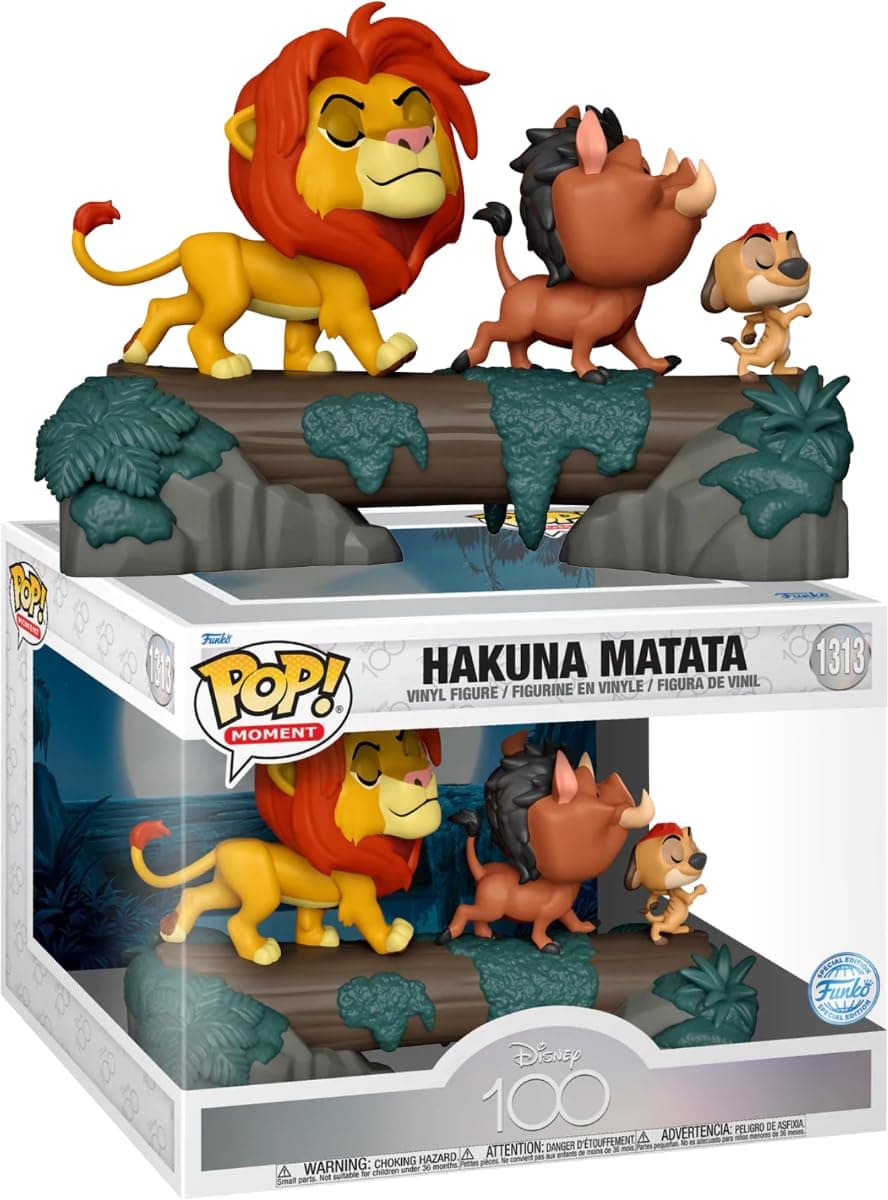 Funko Pop Hakuna Matata Disney 100 Special Edition No.1313 Hakuna Matata Character Disney 100th Anniversary Pop on Vinyl