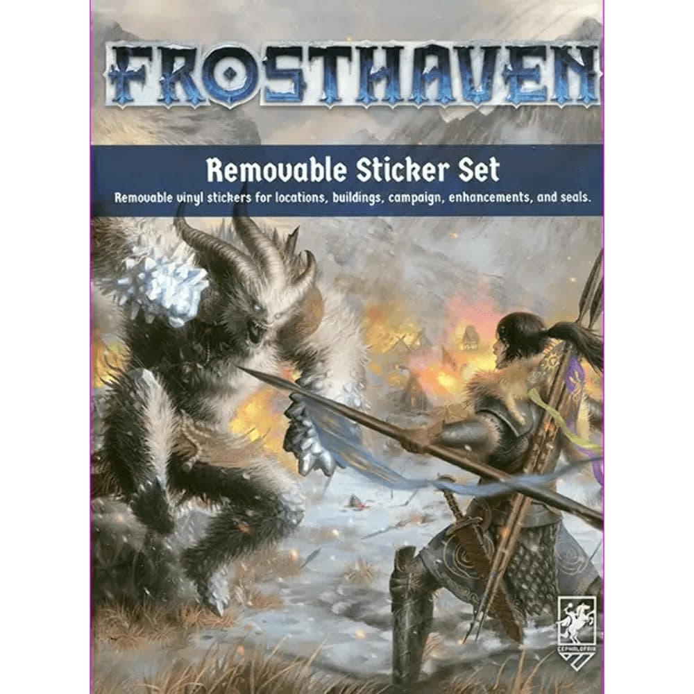 Cephalofair Games Frosthaven Removeable Sticker Game Set