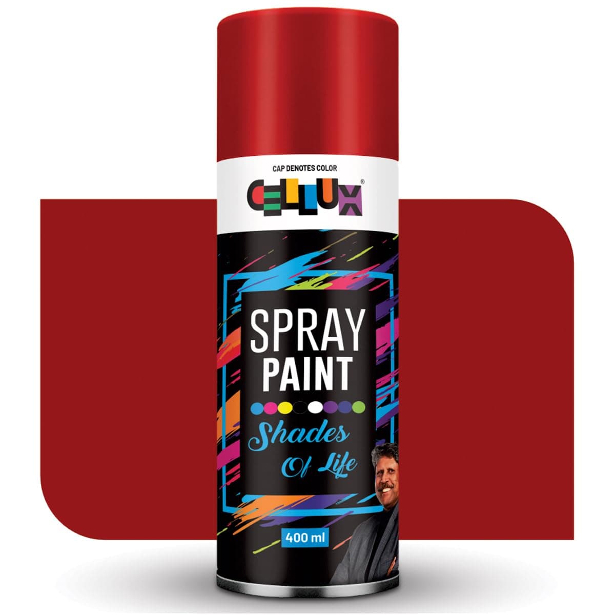 Cellux 2X Ultra Cover Maroon Spray Paint | DIY Quick Drying with Premium Gloss Finish for Metal Wood Wall & other Surfaces - 400 ML