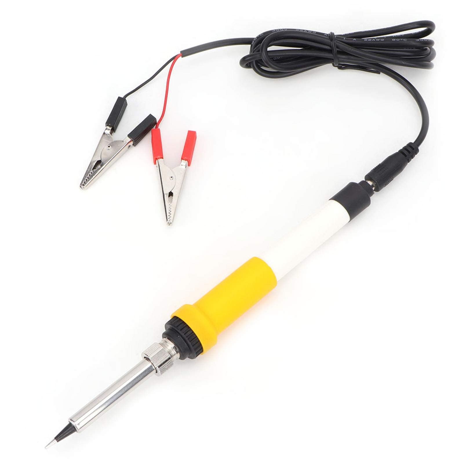 DC 12V 40W Soldering Iron Portable Car Crocodiles Clip Powered Electric Soldering Iron Builted-In Ceramic Heating Core for Circuit Board Welding, Home Appliance Repair,Computers, DIY