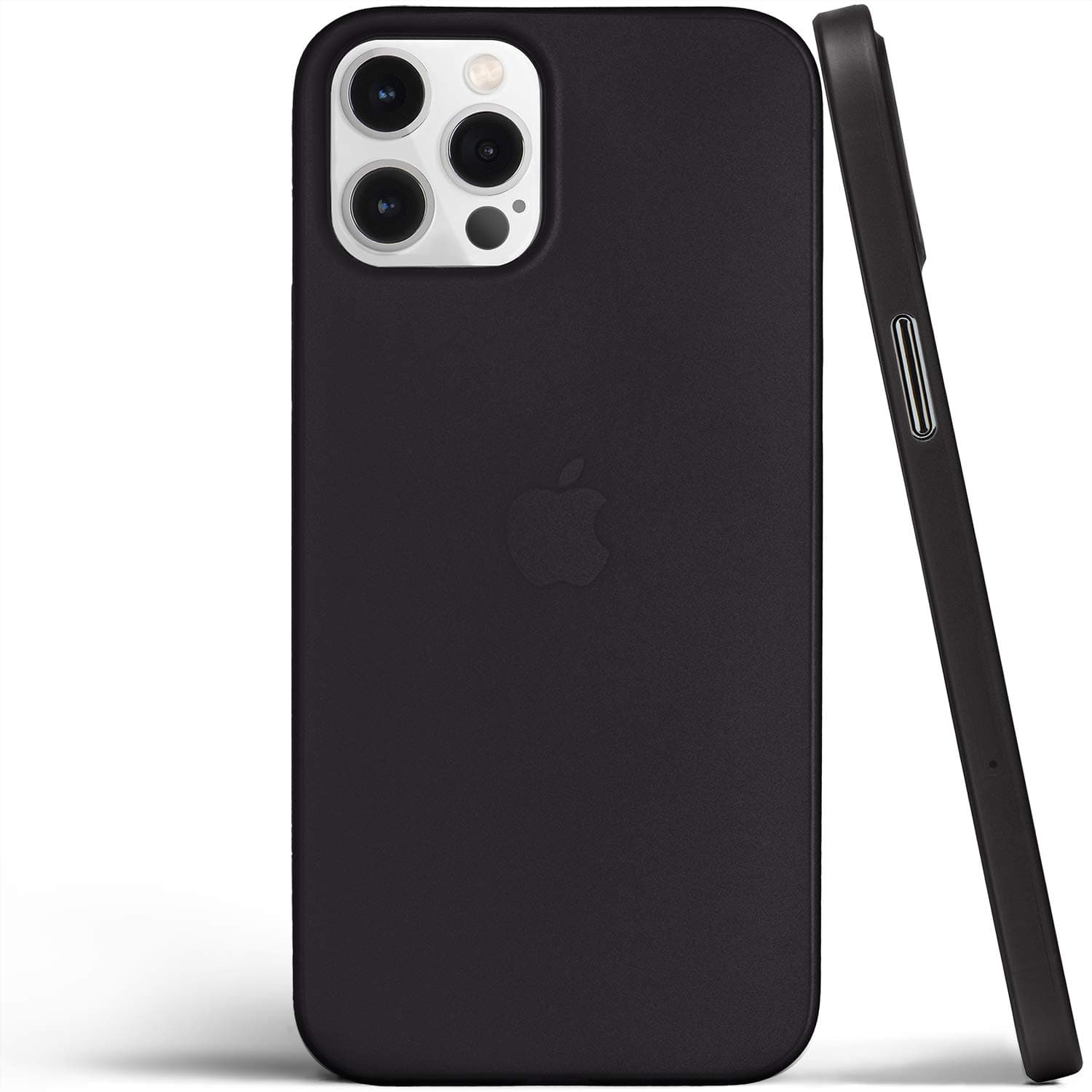 totalleeThin iPhone 12 Pro Max Case, Thinnest Cover Ultra Slim Minimal - for iPhone 12 Pro Max (2020) (Frosted Black)